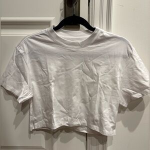 Hanes x Karla cropped white tshirt - size xs